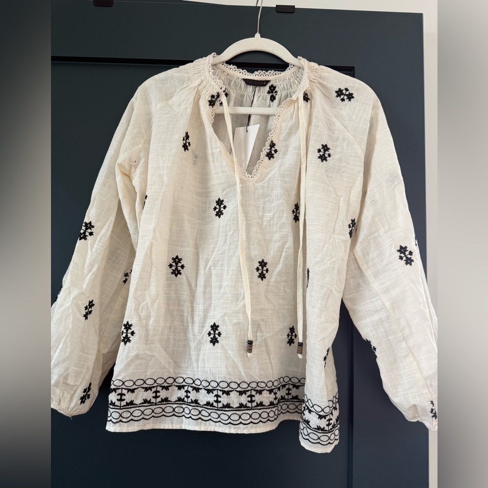 ZARA Embroidered Blouse